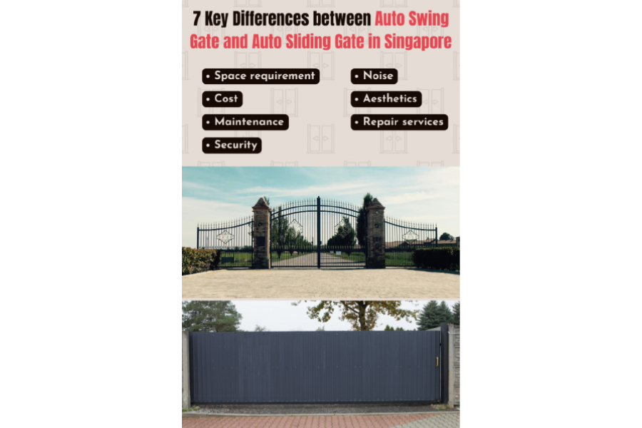 7 Key Differences between Auto Swing Gate and Auto Sliding Gate in Singapore